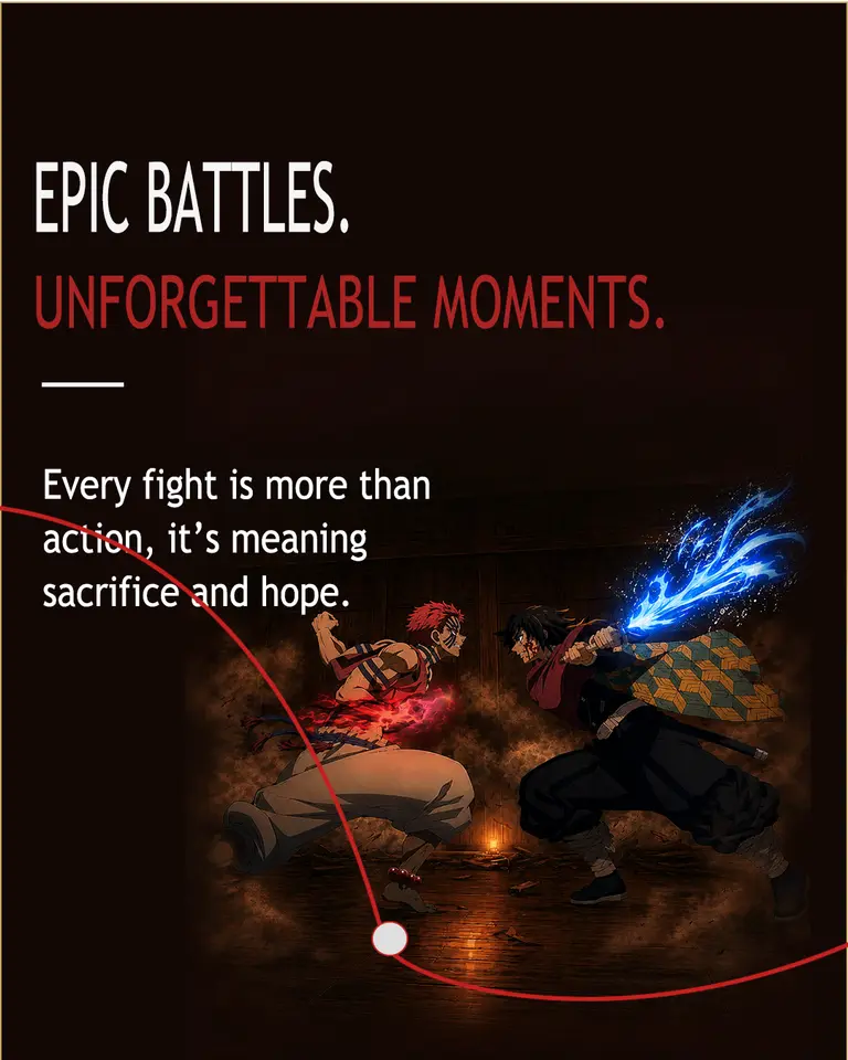 Epic Battles, Unforgettable Moments — Tanjiro and Akaza mid-fight