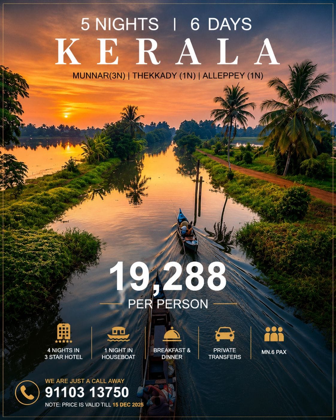 KERALA — 5N / 6D TOUR